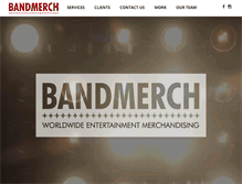 Tablet Screenshot of bandmerch.com